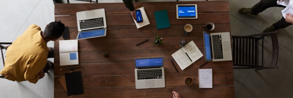 Researchers working on academic collaboration
